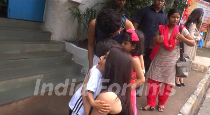 Aishwarya Rai Bachchan and Kiran Rao with their Kids at Vidya's kids Bday Bash