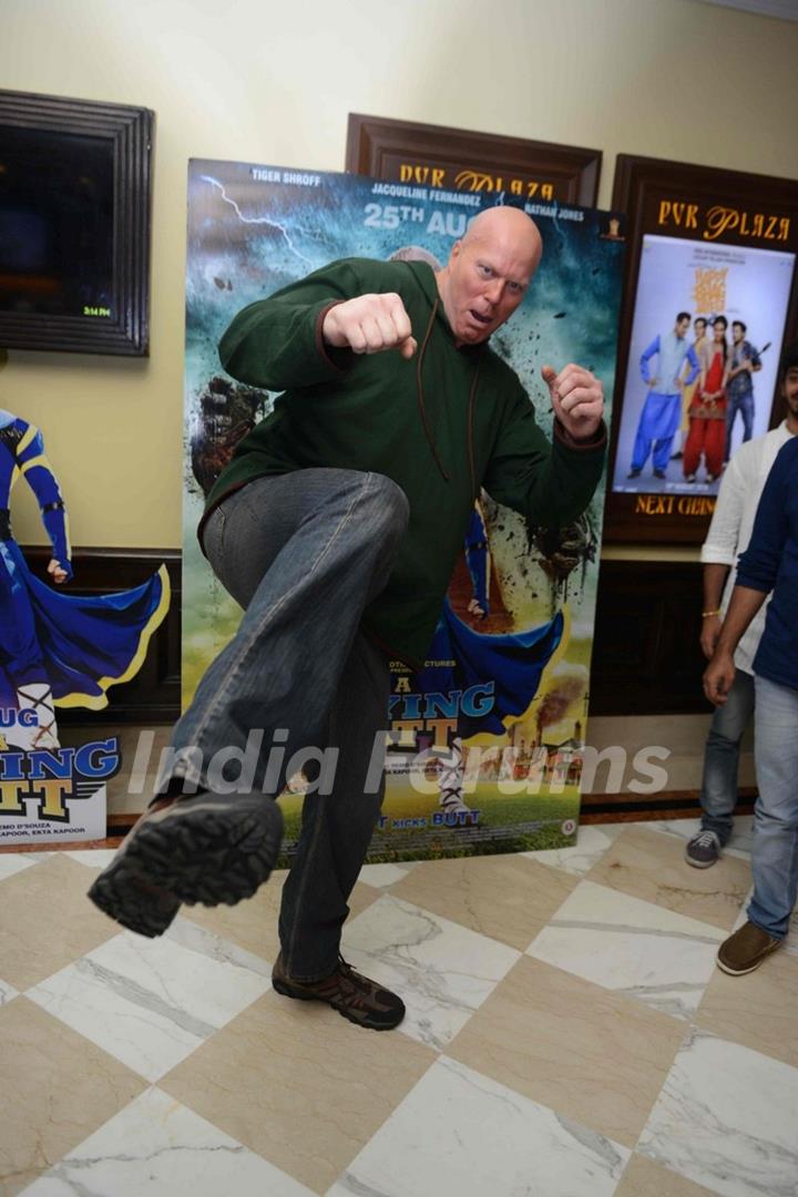 Nathan Jones at Press meet of 'A Flying Jatt' in Delhi