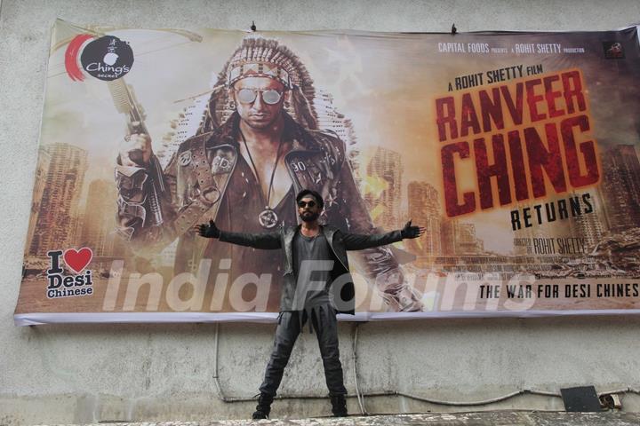 Ranveer Singh promotes'Ranveer Ching Returns' at Gaitey Galaxy Theatre