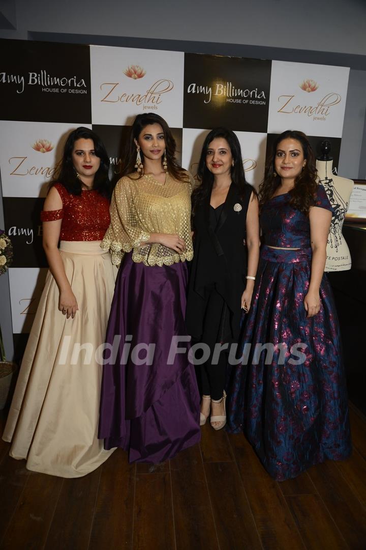 Daisy Shah and Amy Billimoria at Launch of Amy Billimoria and Zevadhi Jewels