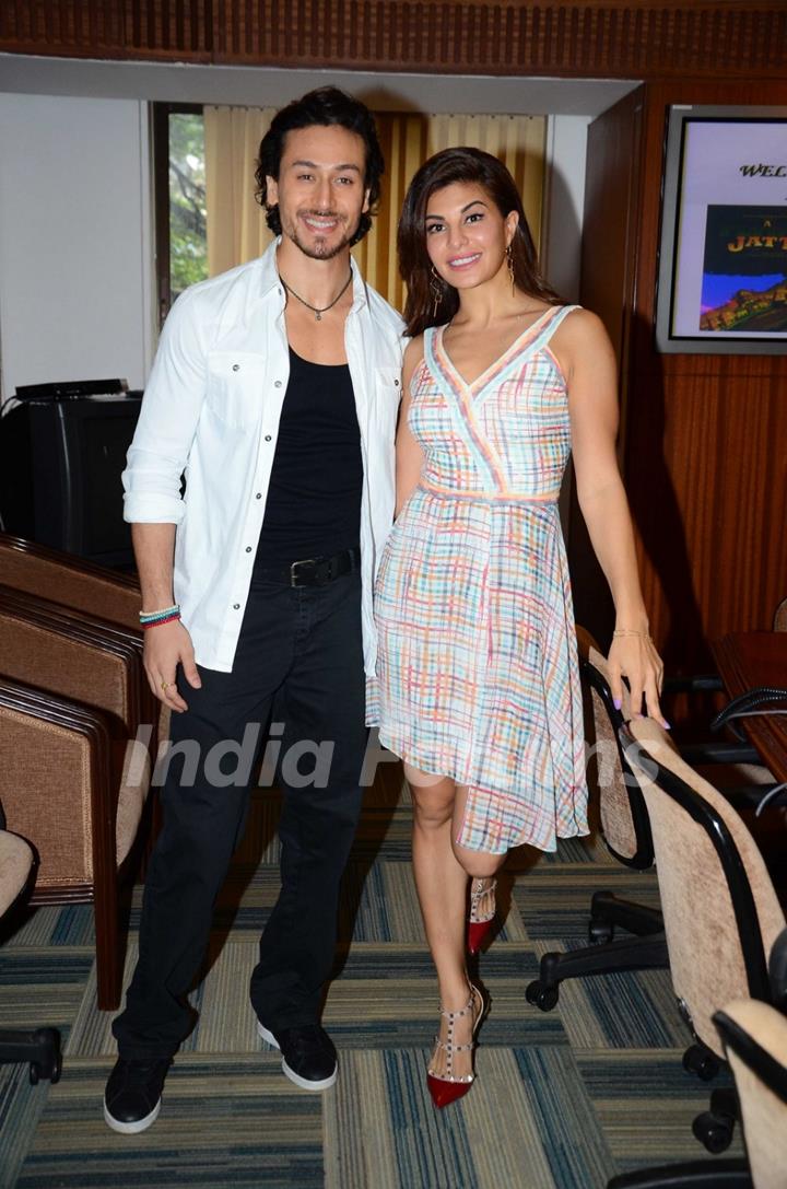 Jacqueline Fernandes and Tiger Shroff at Promotion of 'A Flying Jatt'