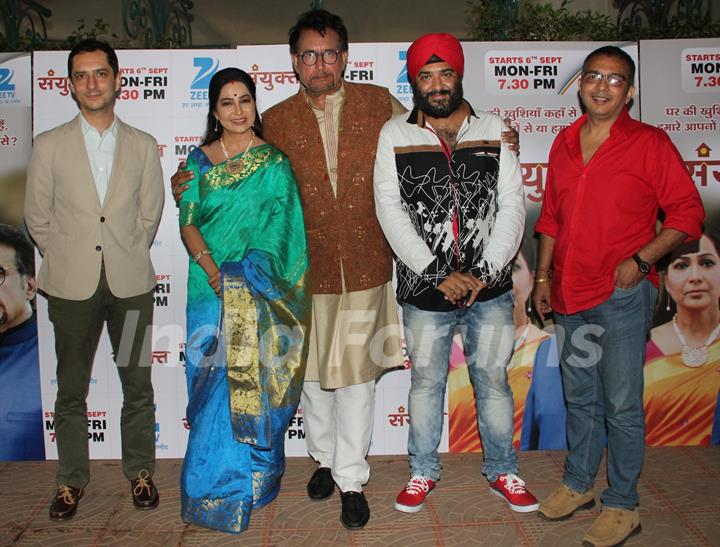 Kiran Kumar and Shubhangi Latkar at Launch of ZEE TV's New Primetime show 'Sanyukt'