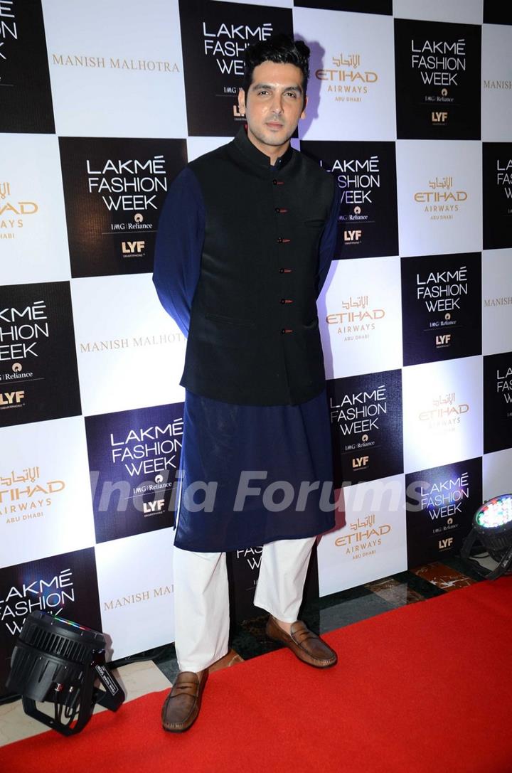 Zayed Khan at Lakme Fashion Week Winter Festive 2016- Day 1