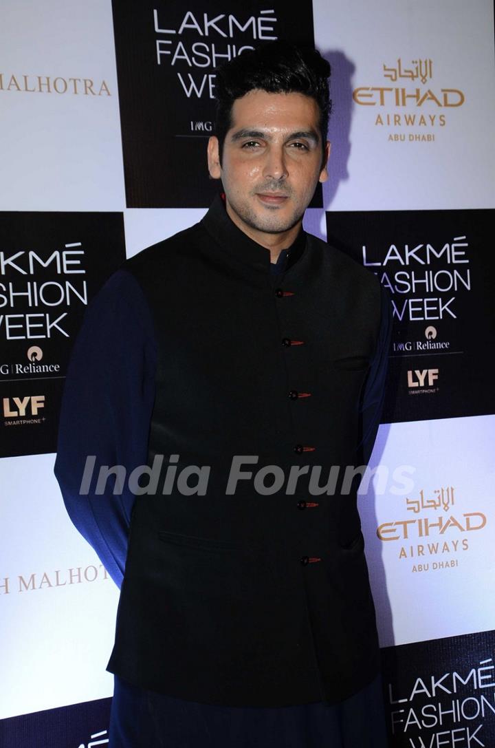 Zayed Khan at Lakme Fashion Week Winter Festive 2016- Day 1