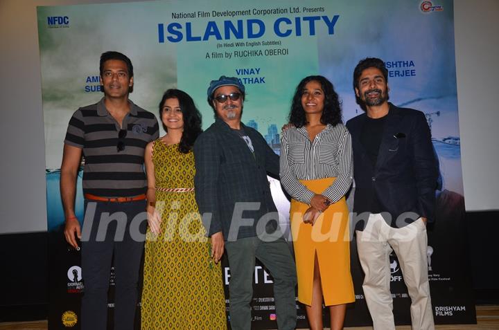 Celebs at Press meet of Island City