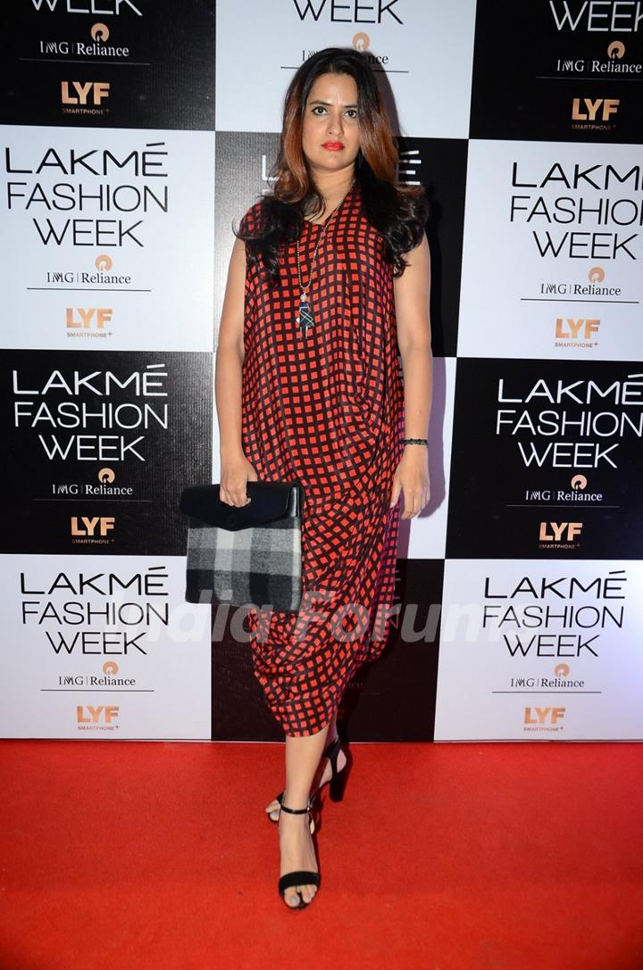 Sona Mohapatra at Lakme Fashion Week Winter Festive 2016- Day 2