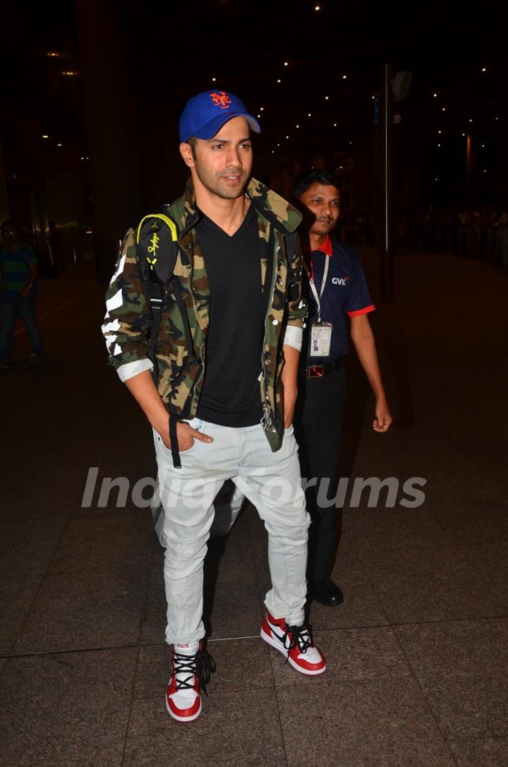 Varun Dhawan snapped at Airport