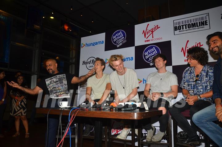 The Vamps in Mumbai with Shekhar Ravjiani and Vishal Dadlani