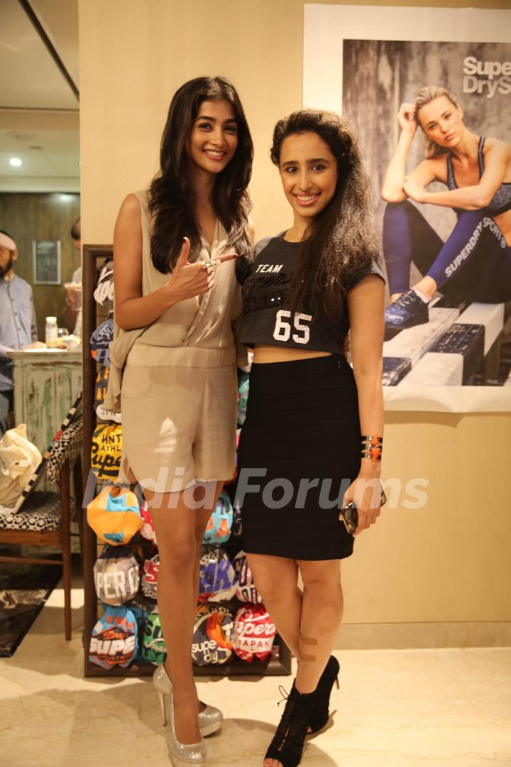 Pooja Hegde and Namrata Purohit at Launch of Superdry's AW'16 Sport Collection