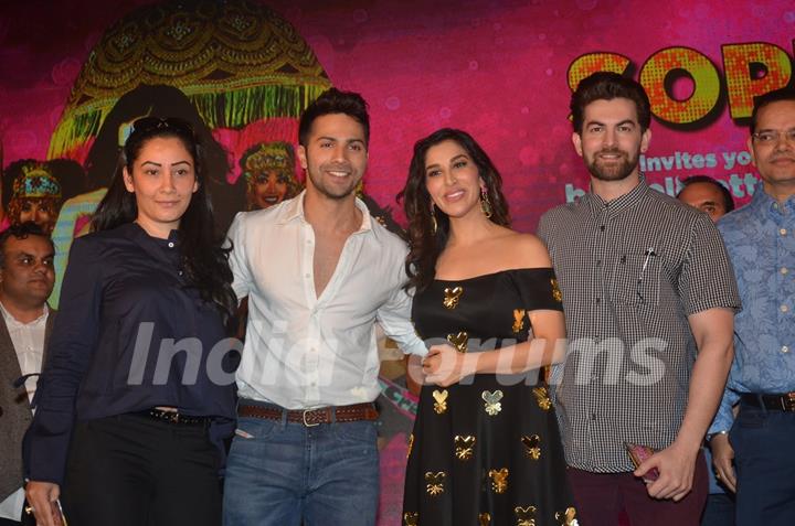 Manyata, Varun Dhawan and Neil Nitin Mukesh at Launch of Sophie Choudry's Song 'Sajan Main Nachungi'