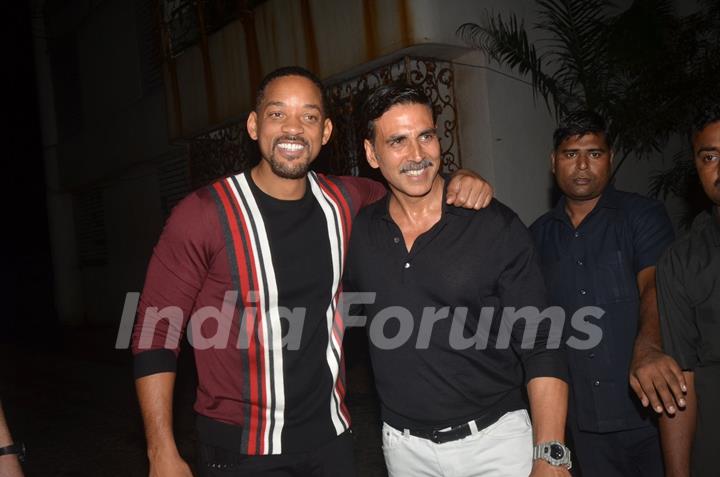 Hollywood star Will Smith Joins Succes Bash of 'Rustom' with Akshay Kumar