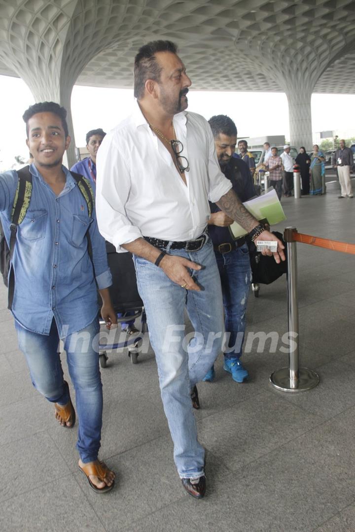 Sanjay Dutt snapped at Airport