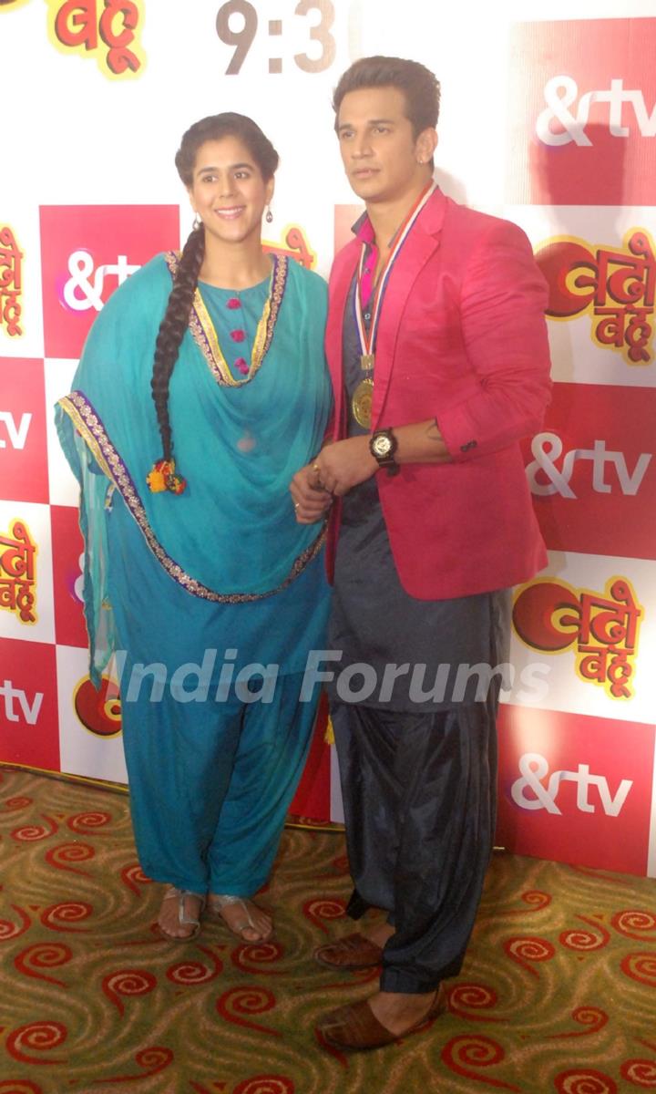 Prince Narula and Rytasha Rathore at Launch of &TV's Show 'Badho Bahu'