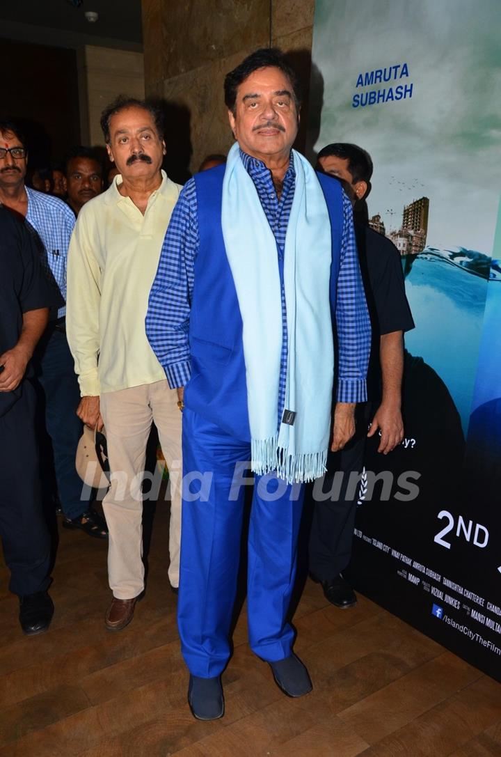 Shatrughan Sinha at Special screening of the Film 'Island City'