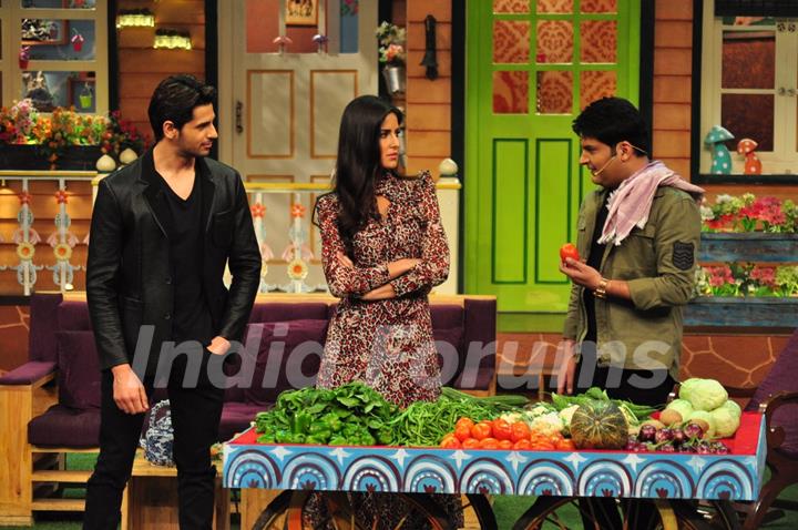 Sidharth Malhotra and Katrina Kaif at Promotion of 'Bar Bar Dekho' on sets of The Kapil Sharma Show