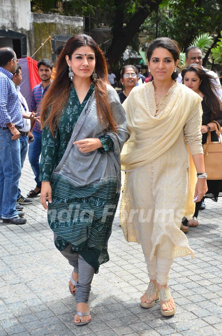 Raveena Tandon and Shaina NC at Launch of State-of-the-Art Toilets for Police and Railways