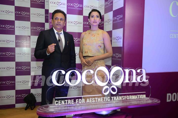 Gauahar Khan at Launch of Cocoona- centre for Asthetic Transformation