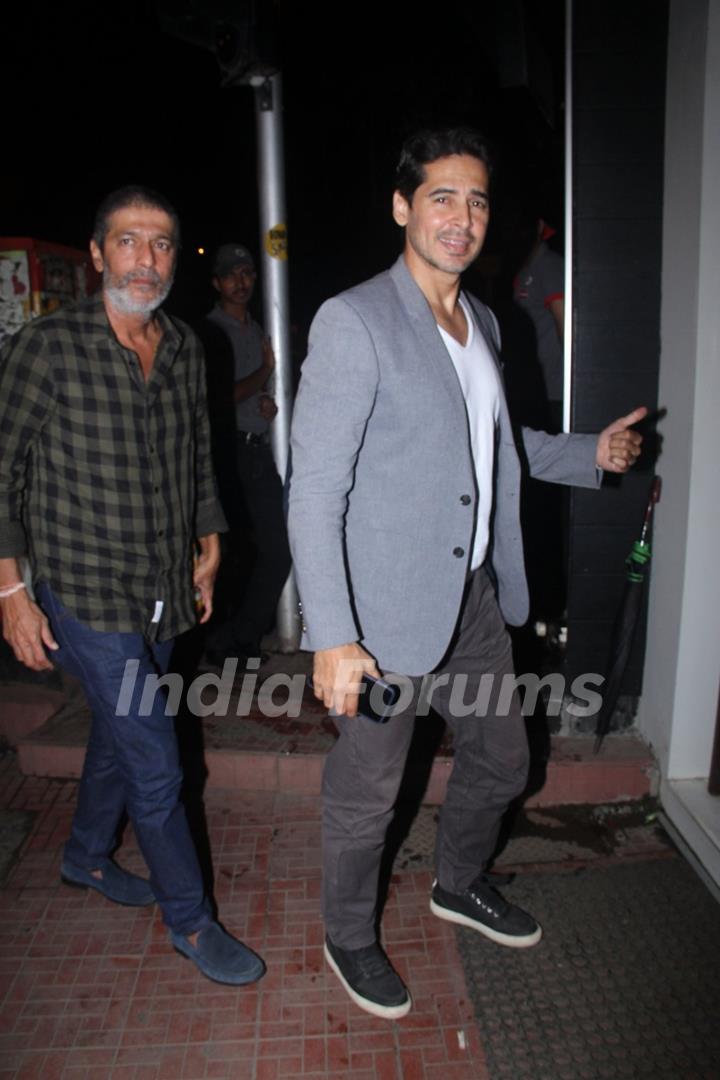 Chunky Pandey and Dino Morea at Baba Dewan's Bash