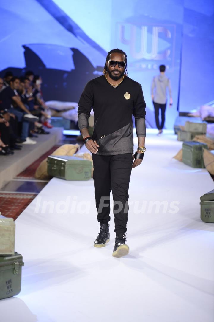 Chris Gayle at Launch of new Clothing line 'YouWeCan'