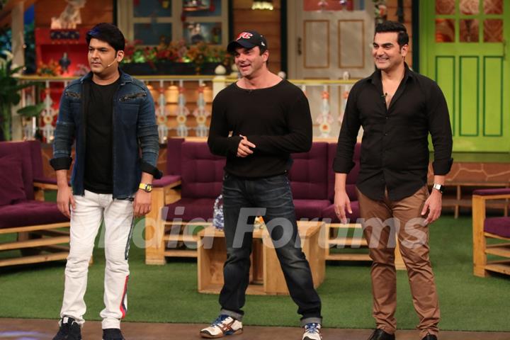 Kapil Sharma, Sohail Khan and Arbaaz Khan at Promotion of 'Freaky Ali' on The Kapil Sharma