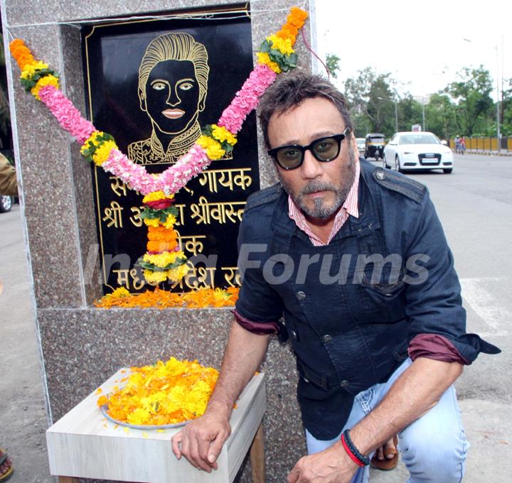 Jackie Shroff at Inauguration of Aadesh Shritastava Chowk