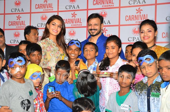 Vivek Oberoi and Jacqueline Fernandes at Celebrates Birthday with NGO Kids