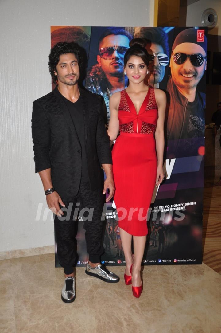 Vidyut Jamwal and Urvashi Rautela at Launch of song 'Gal Ban Gayi'