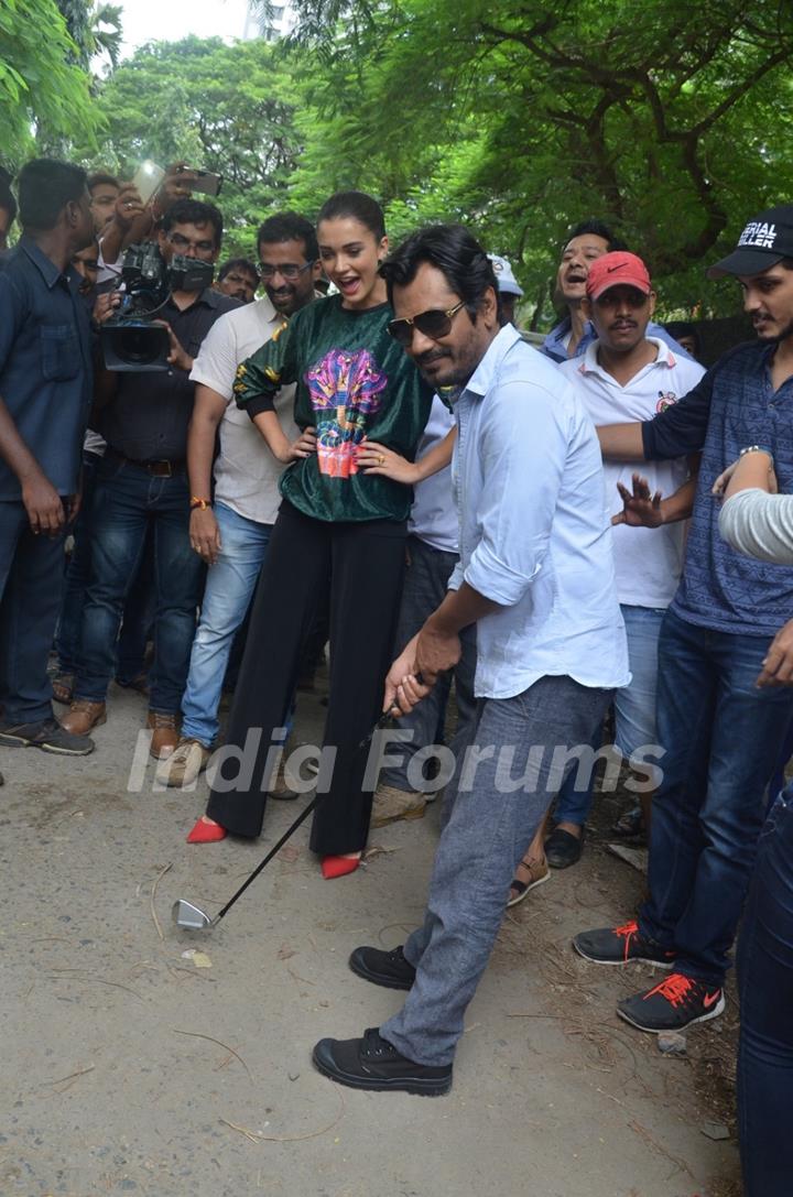 Nawazuddin Siddiqui and Amy Jackson at Promotion of 'Freaky Ali'