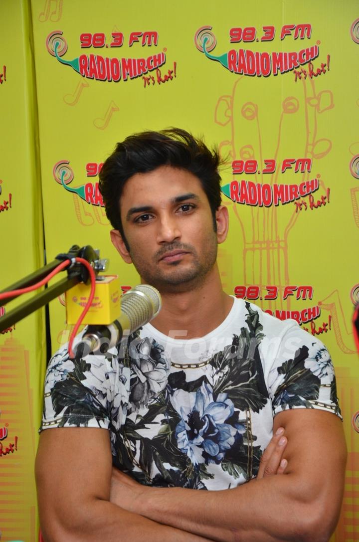 Sushant Singh Rajput at Promotion of 'MS Dhoni: The Untold Story' at Radio Mirchi