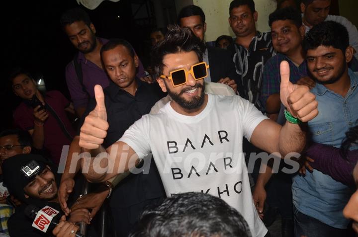 Ranveer Singh at Special screening of 'Bar Bar Dekho'