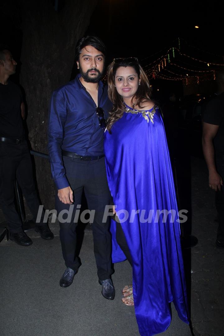 Dheeraj Deshmukh along with his wife Deepshika Bhagnani at Birthday Bash of Raj Kundra