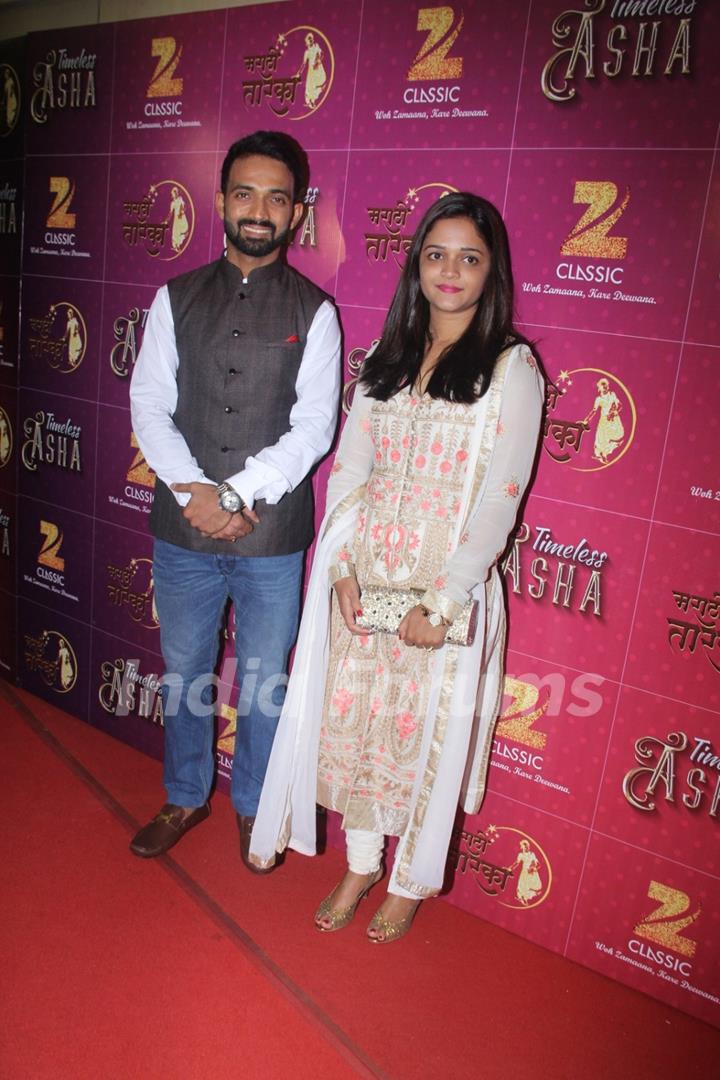 Ajinkya Rahane at Birthday Bash of Asha Bhosle