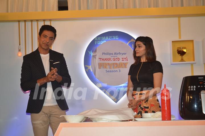 Prachi Desai at launch of Thank God It's Fryday with Ranveer Brar