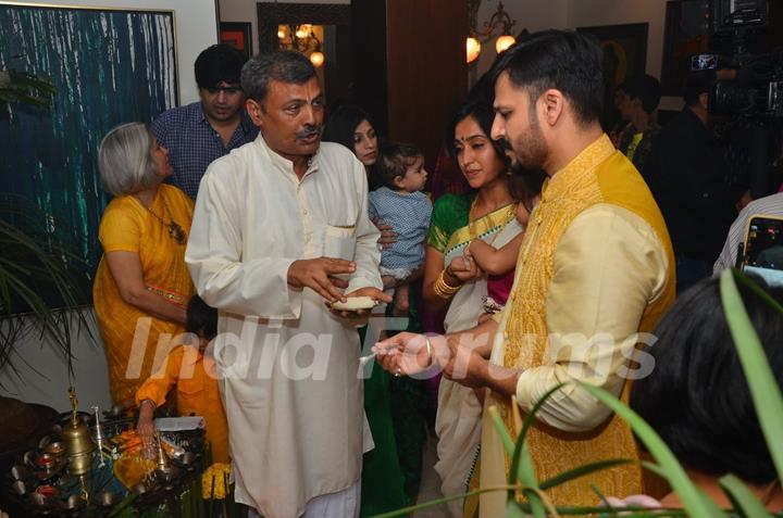 Vivek Oberoi and Family Bid Farewell to 'Ganpati Bappa'