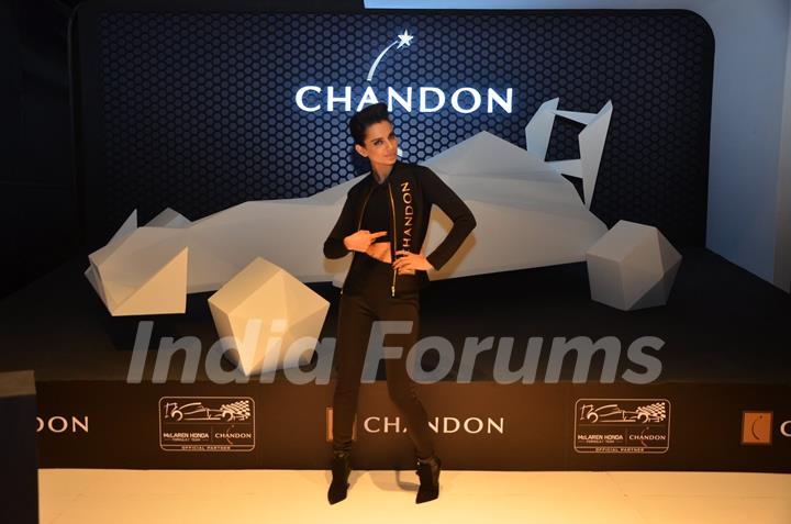 Kangana Ranaut UNVEILS OF CHANDON X MC LAREN-HONDA