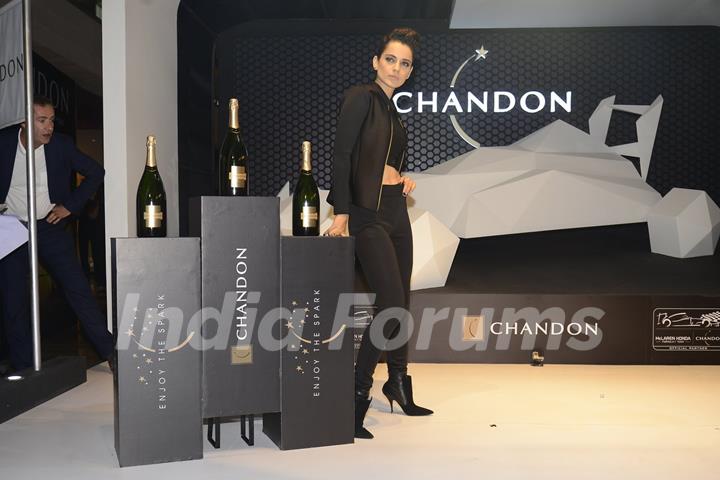 Kangana Ranaut UNVEILS OF CHANDON X MC LAREN-HONDA