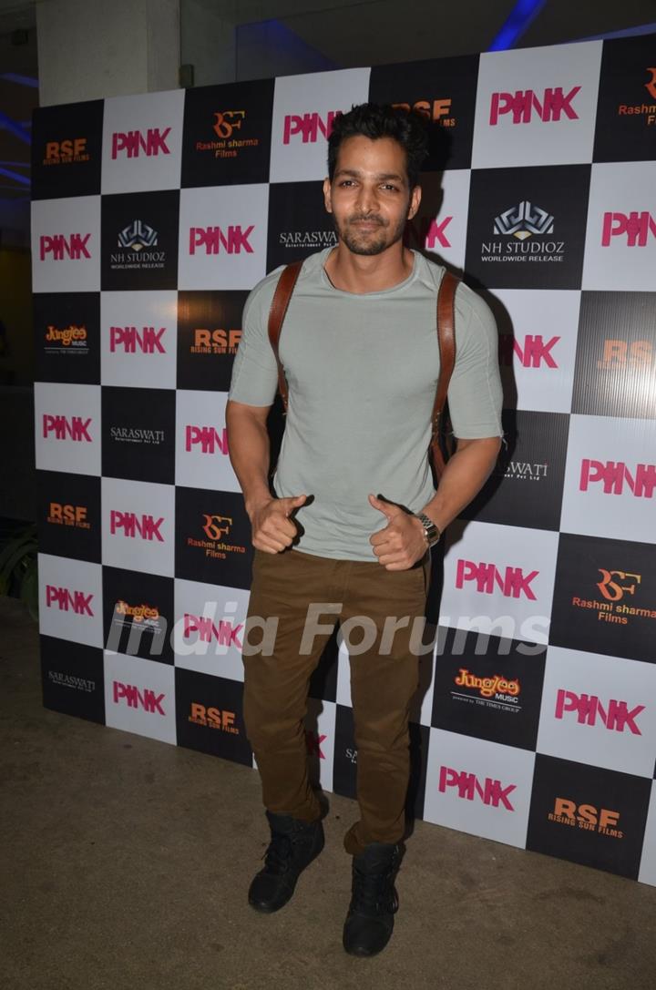 Harshvardhan Rane at Special screening of Film 'Pink' at Sunny Super Sound