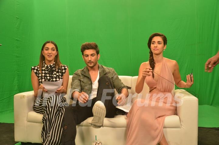 Kiara Advani, Disha Patani and Sushant Singh Rajput at Promotion of 'M.S. Dhoni: The Untold Story'