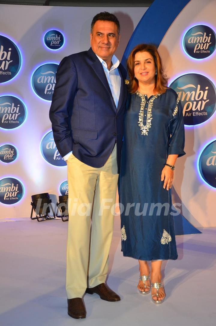 Boman Irani and Farah Khan promote Ambi Pur