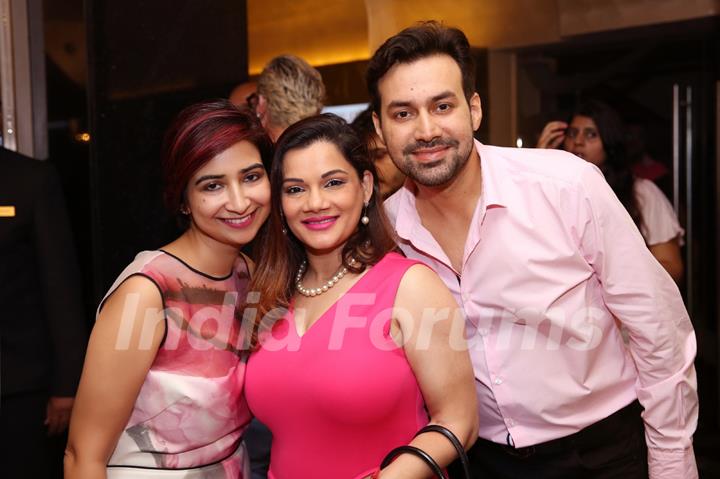 Kanika Maheshwari and her husband with Rashmi Sharma at Special screening of Film 'Pink'