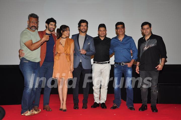 Neha Sharma, Bhushan Kumar, Aditya Seal and Aashim Gulati at Launch of film 'Tum Bin 2'