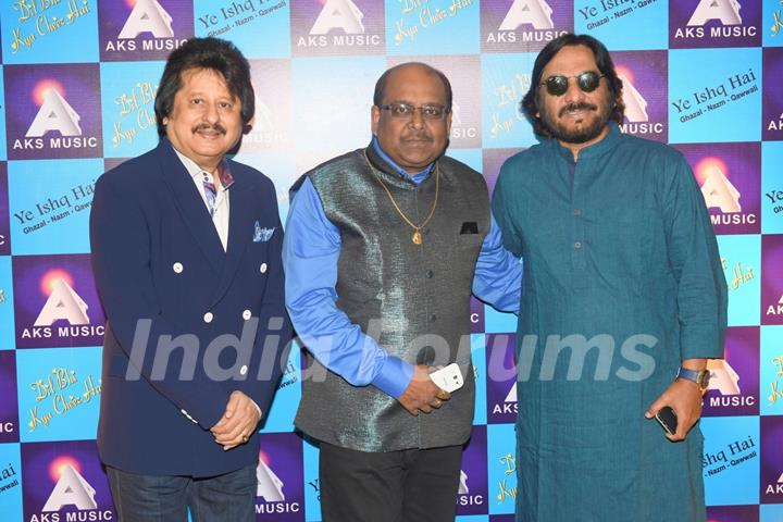 Pankaj Udhas, Ram Shankar and Roop Kumar Rathod at Launch of Album 'Yeh Ishq Hai'