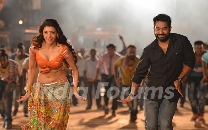 N. T. Rama Rao Jr. and Kajal Aggarwal from Pakka Local Song in Janatha Garage