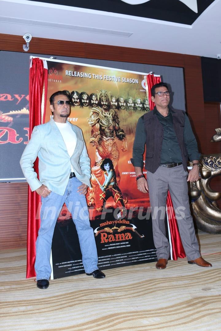 Mukesh Rishi and Gulshan Grover at Trailer & Music Launch of 'Mahayodha Ramayana