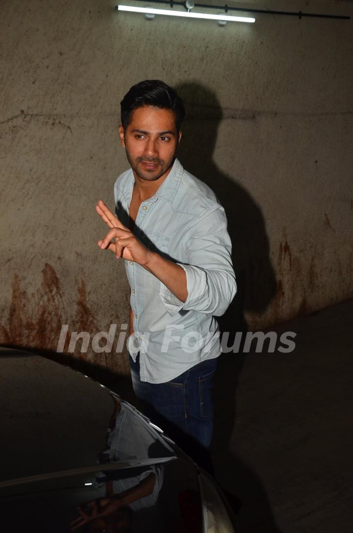 Varun Dhawan at screening of 'Pink'