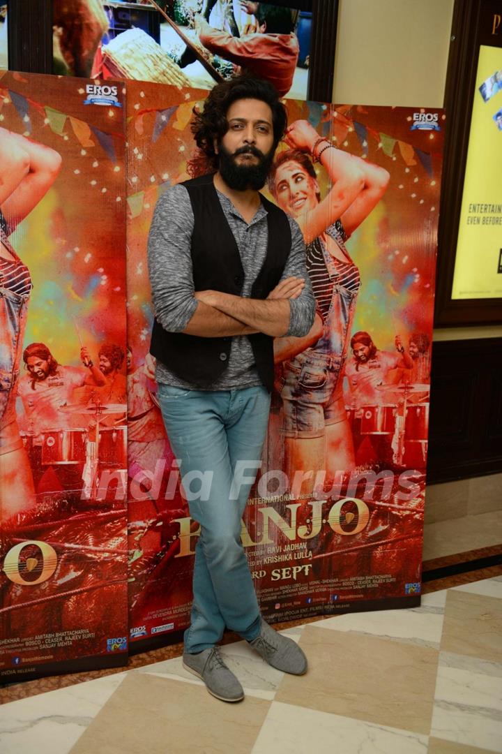 Riteish Deshmukh at Press meet of 'Banjo' in Delhi