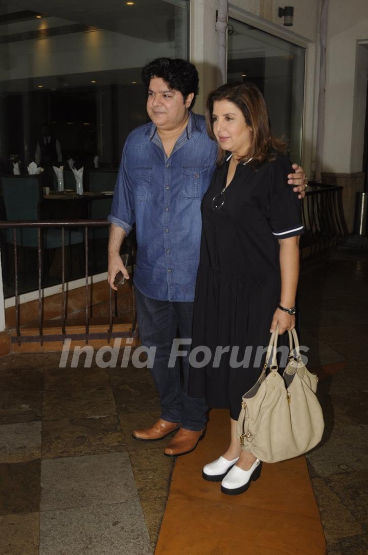 Farah Khan and Sajid Khan at Launch of Jeet Gian book- The Three Wise Monkeys