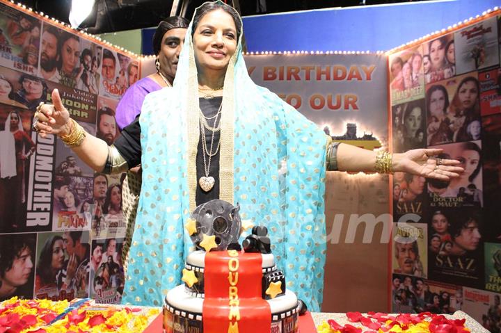 Shabana Azmi's birthday bash on the sets of Amma