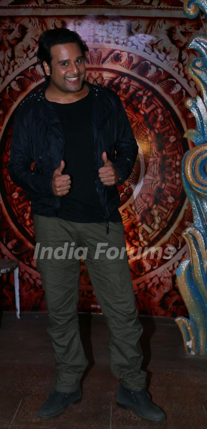 Krushna Abhishek at Press meet of Comedy Nights Bachao