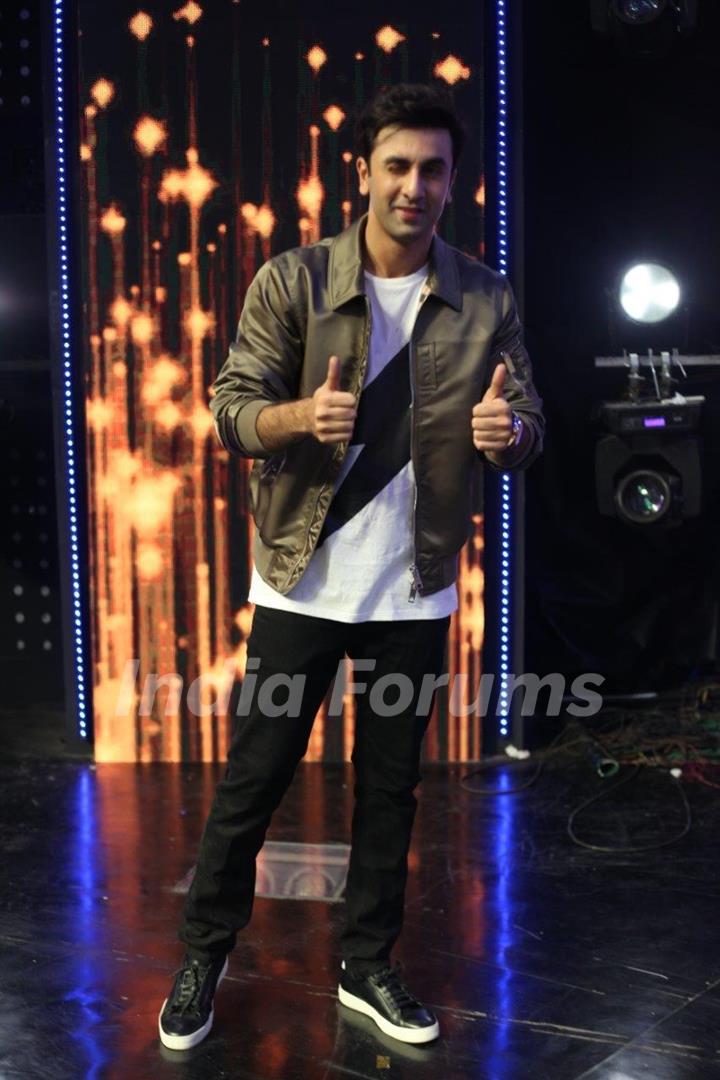 Ranbir Kapoor on the sets of The Dance Plus 2